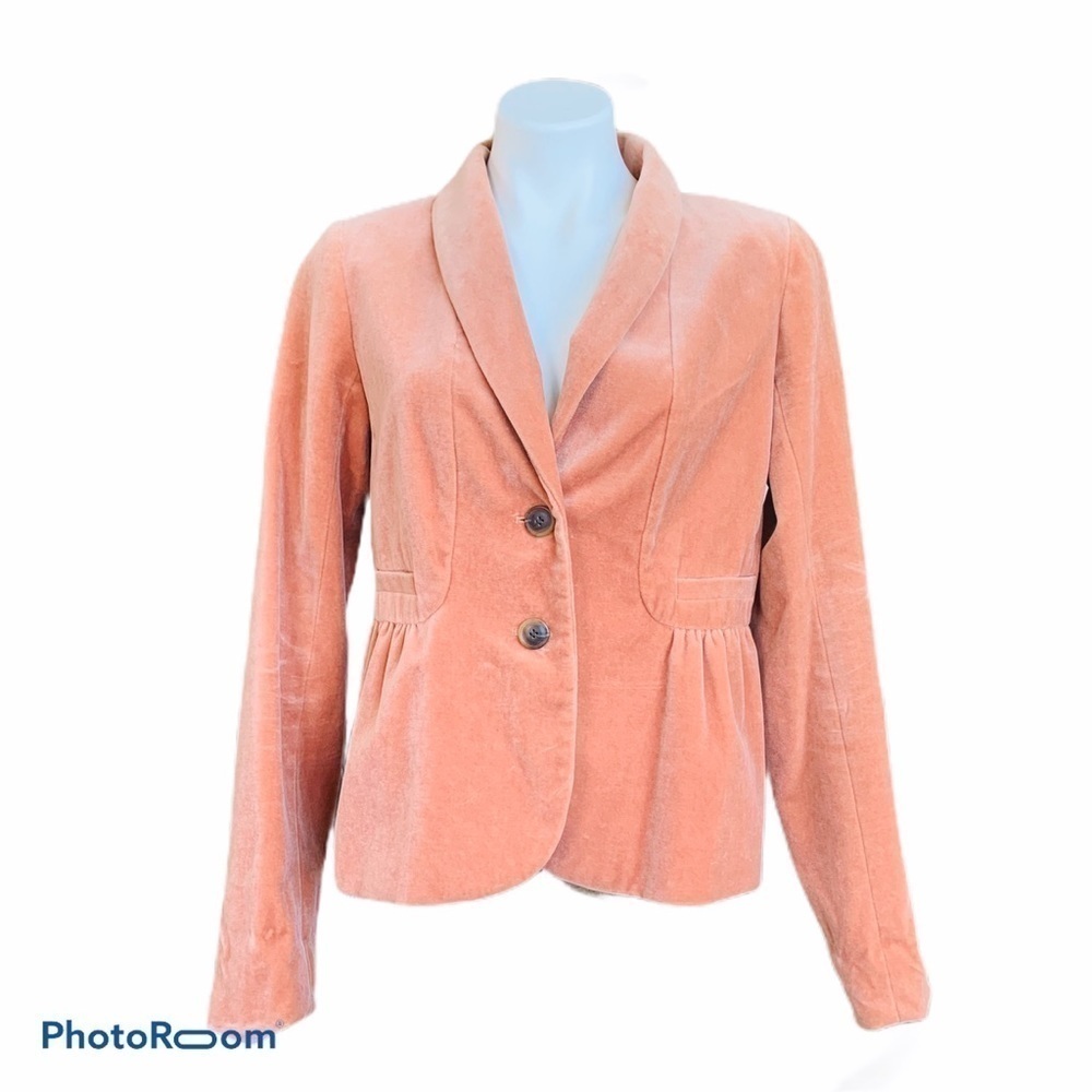 J.CREW Sienna Velvet Peplum Blazer - Picture 2 of 7